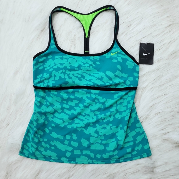 Nike Other - Nike Drifter Racerbank Tankini Swimsuit Top Womens Large